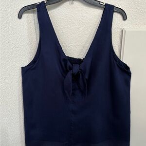 Anthropology Maeve Navy Blue Sleeveless Top Large